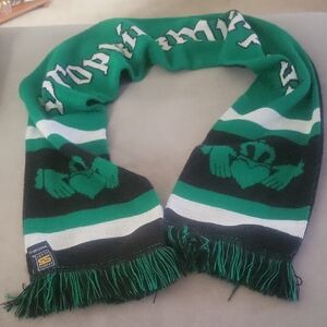 Dropkick Murphys Green and Black Scarf with Fringe
